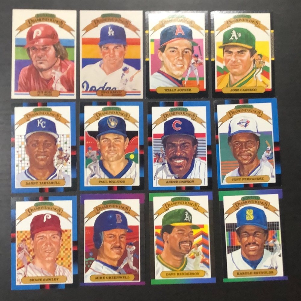 1982-2004 Diamond Kings Baseball Lot - 55 cards
